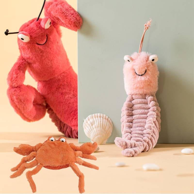 Larry Kreb Shelton Skin Garnele Krabbe Plüschpuppe Für Geburtstagsgeschenke Weich Und Kuschelig 22/26/45cm Tierplüschtiere