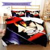 HELLSING Pattern Bedding Quilt Set Quilt Cover Pillowcase Home Decoration Birthday Gift (1 * Duvet Cover + 2 * Pillowcase, Without Core)