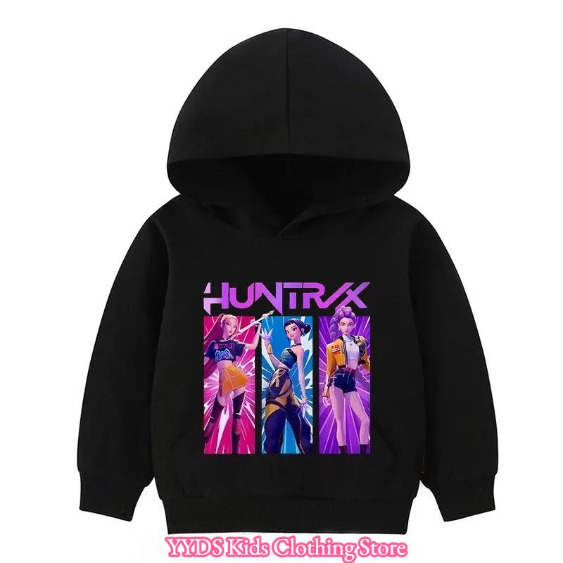 2025 Hot Kpop Dämonenjäger Kinder Charakter Kapuzenpullover Print Pullover Mädchen Herbst Hoodie Neuheiten für den Herbst