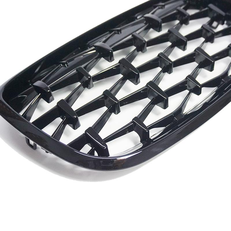 Car Front Bumper Mesh Grill Diamond Kidney Grille For BMW X5 X6 E70 E71 2008 2009 2010 2011 2012 2013 Chrome Meteor Style Grills