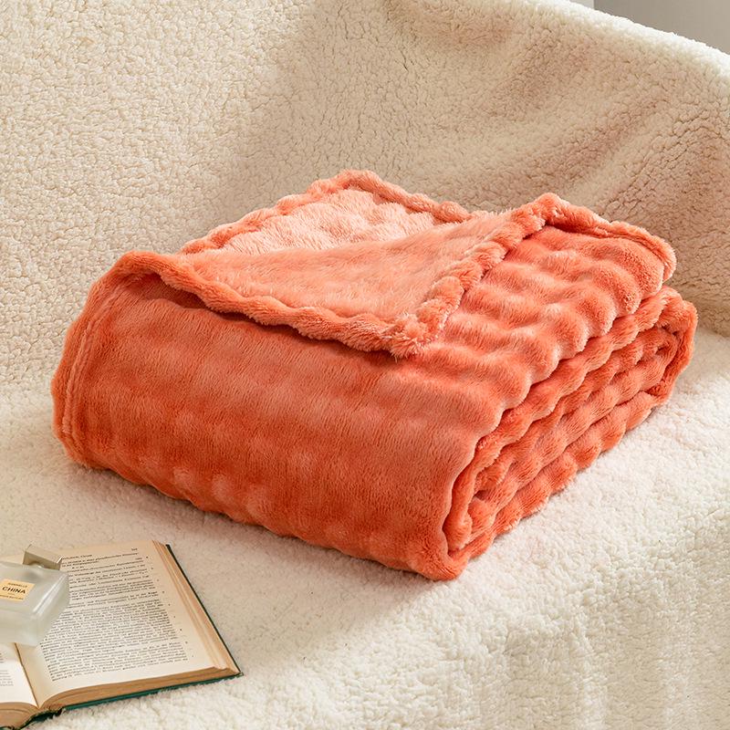 Bubble Rabbit Plush Blanket - Soft Imitation Fur Sofa Throw & Air Conditioning Blanket - Ideal Casual Gift