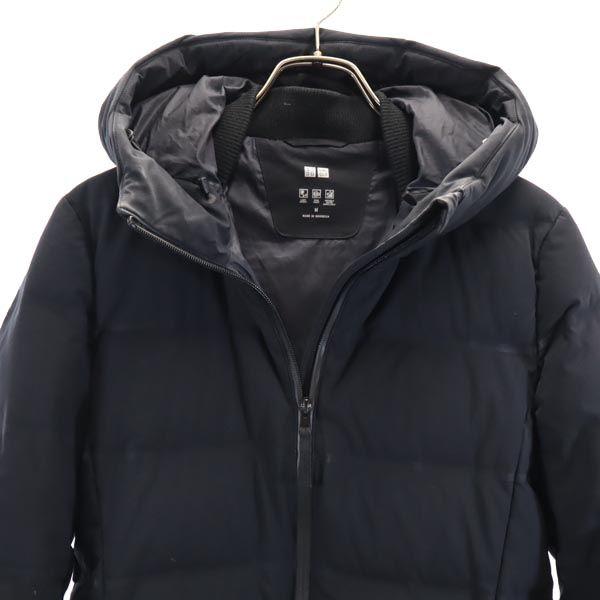 UNIQLO seamless down coat M Black series hood Women Used
