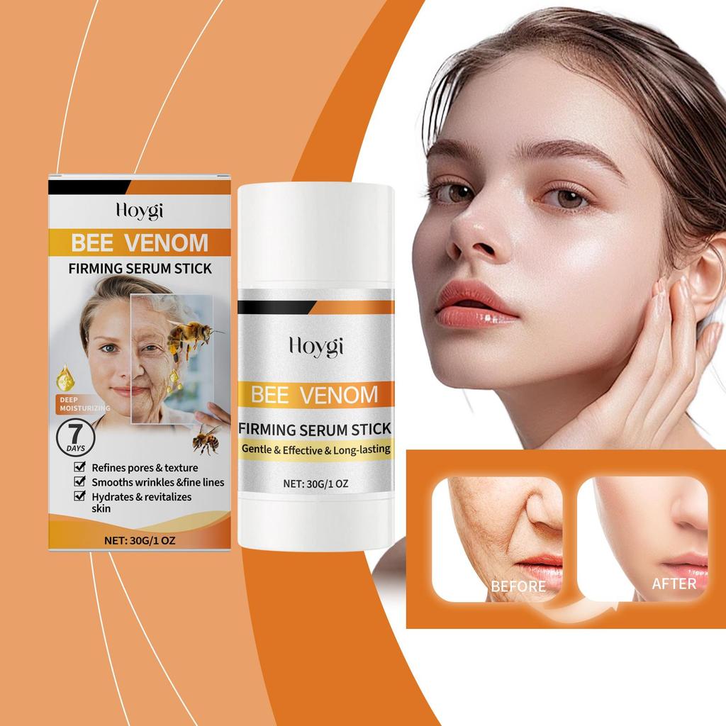 Hoygi Bee Venom Firming Essence Stick Nourish & Lift Skin Elasticity Moisturize & Emollient Facial Firming Skin Care Essence
