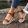 *Fashiable New Anti Slip Wedge Sandals with Round Toe and Fish Mouth for Summer Sexy and Comfortable Casual Sandals for Women