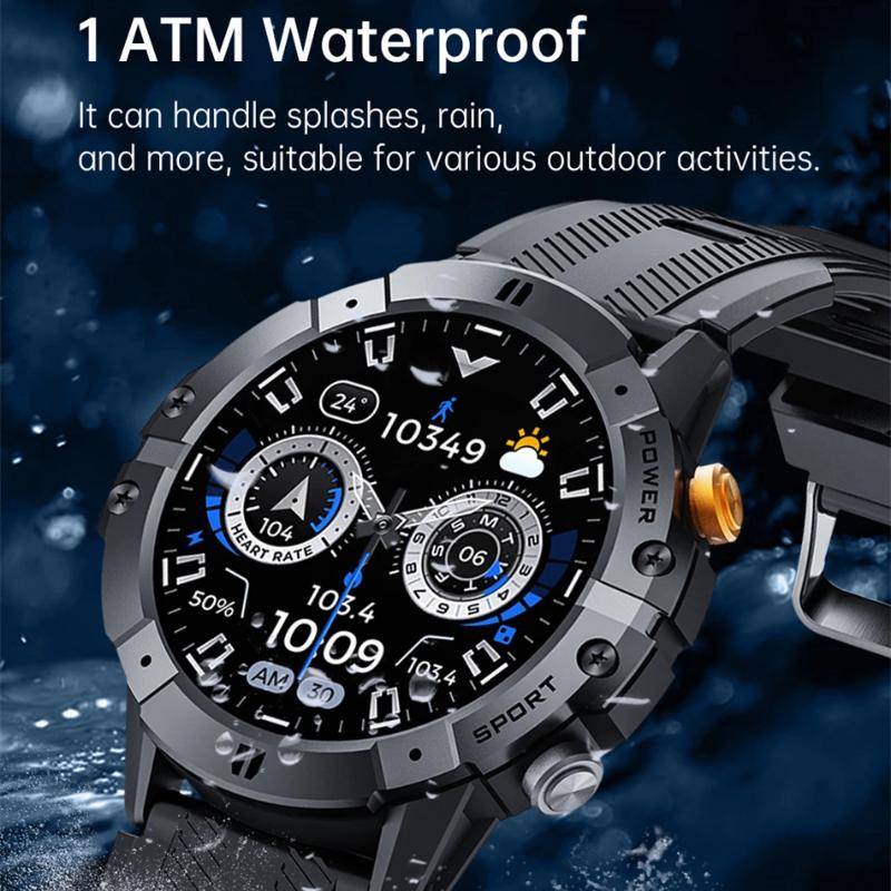 2025 New Outdoor Man's Smart Watch Bluetooth Call Smartwatch Fitness Tracker Clock IP68 Waterproof Watches Woman for IOS Android