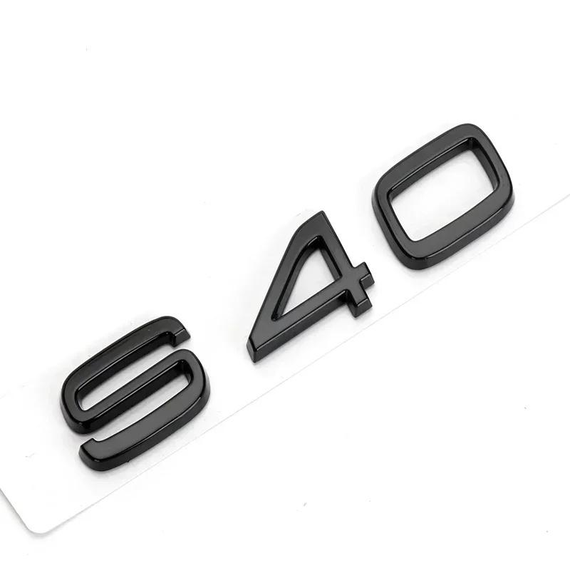 

3D ABS Black Silver Car Trunk Emblem Sticker for Volvo S40 S60 S80 S90 S60L S90L Rear Tailgate Badge Decal Exterior Accessories