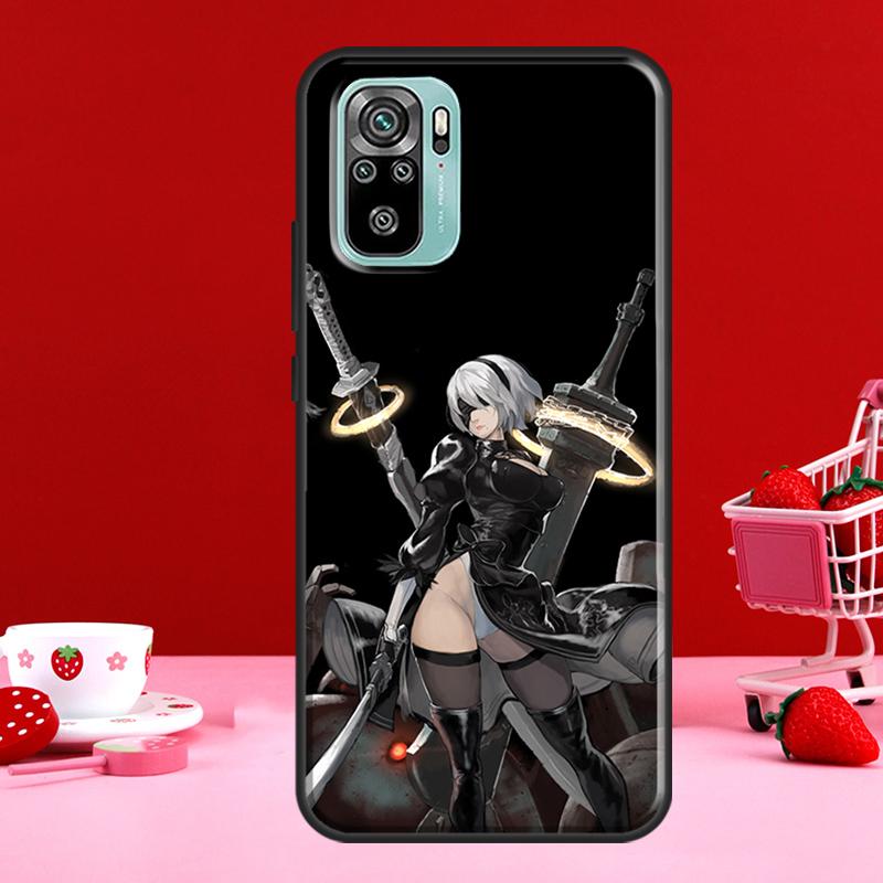Nier Automata Lunar Tear Art For Redmi Note 11 Pro Case For Redmi Note 10 Pro Note 9 Pro Note 8 Pro 9S 10S 11S 9A 9C 9T