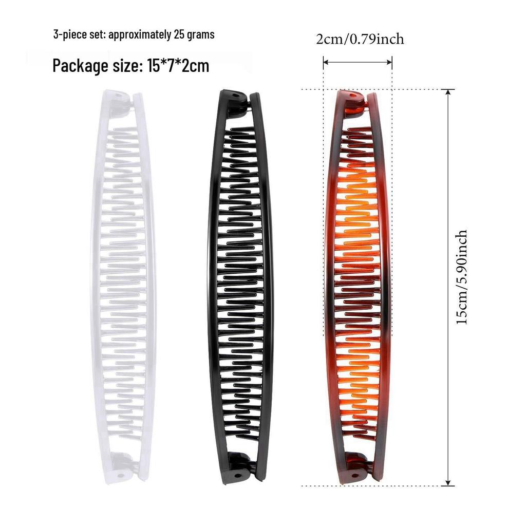 European & American Fashion Hairpin Set: Banana, Updo, Fish, Ponytail Clips & Insert Comb Hair Accessories