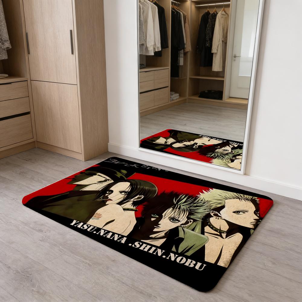 Anime Vintage N-Nana Floor Mat Flannel Door Mat Non-Slip Absorbent Washable Indoor Home Rug