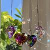 Sonnenfänger Dekoration, Herz Liebe Kristall Windspiele, Fenster Handwerk Garten Hängendes Anhänger Ornament