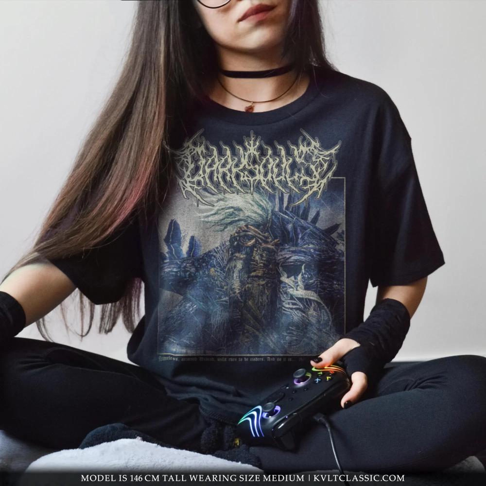 Dark Souls Nameless King TShirt From Software Metal Video Game Tee Graphic Short Sleeve Shirt Unisex Unisex Women AllSeason