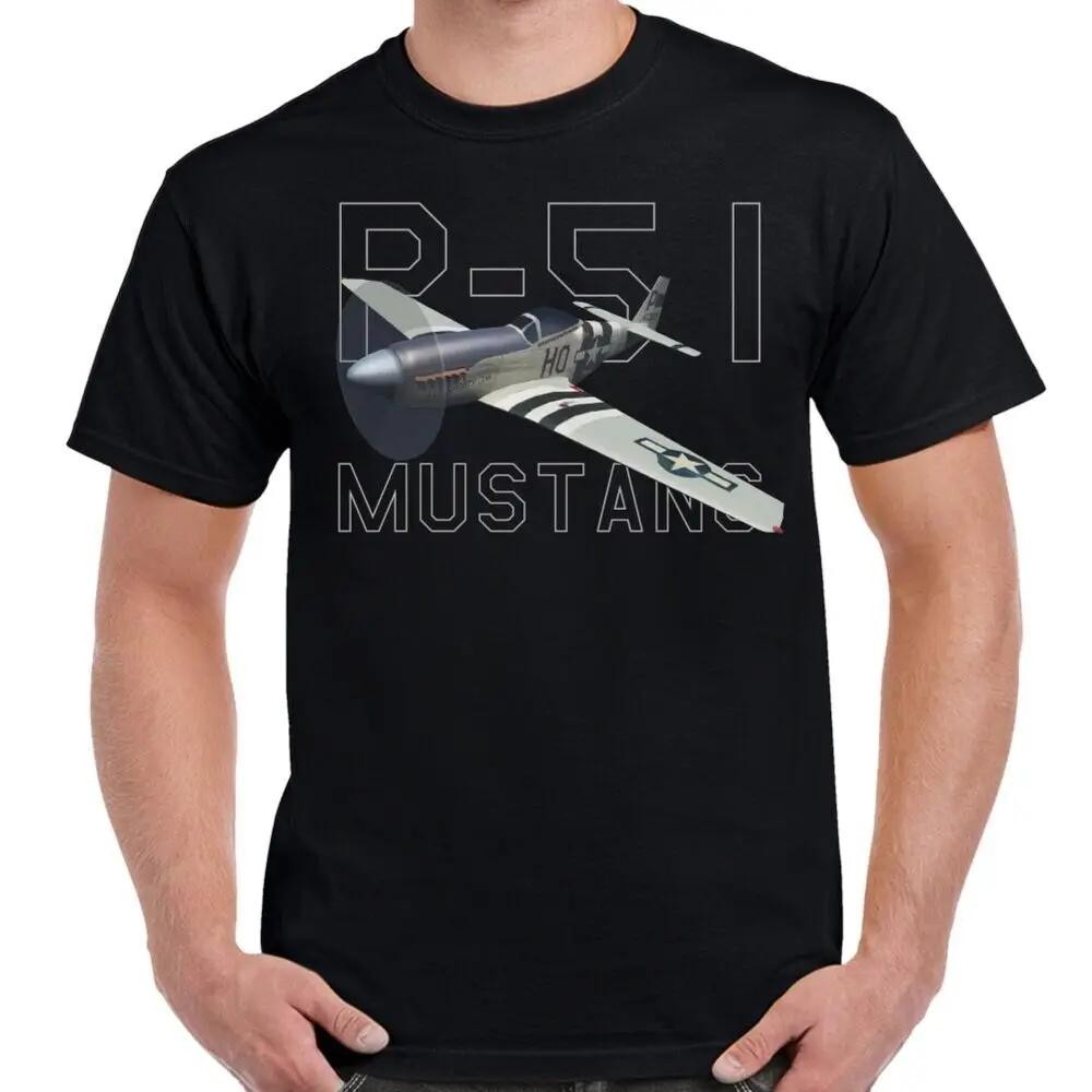 US Air Force P51 Mustang Fighter TShirt Short Sleeve Casual 100 Cotton ONeck Summer Mens Tshirt Size S3XL