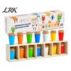 Kids Memory Challenge Toy Bottle Color Matching Board Game, with 14 Colorful Bottles & Wooden Recognition Game Storage Rack, 2-4 Players Family Night