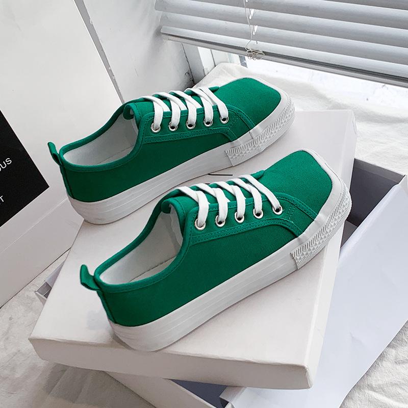womens green canvas shoes