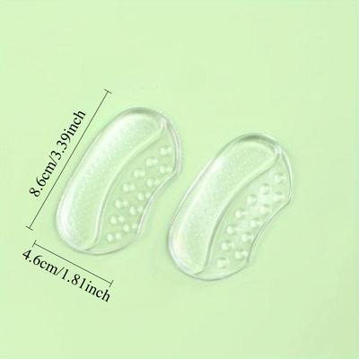 Silicone Arch Support Insoles for High Heels, Anti-Slip Heel Cushions, Rubber Half Pads for Women'S Casual Shoesge