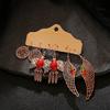 Bohemian Ethnic Retro Earring Set: 3-Piece Hanfu & Nepal Style for Women