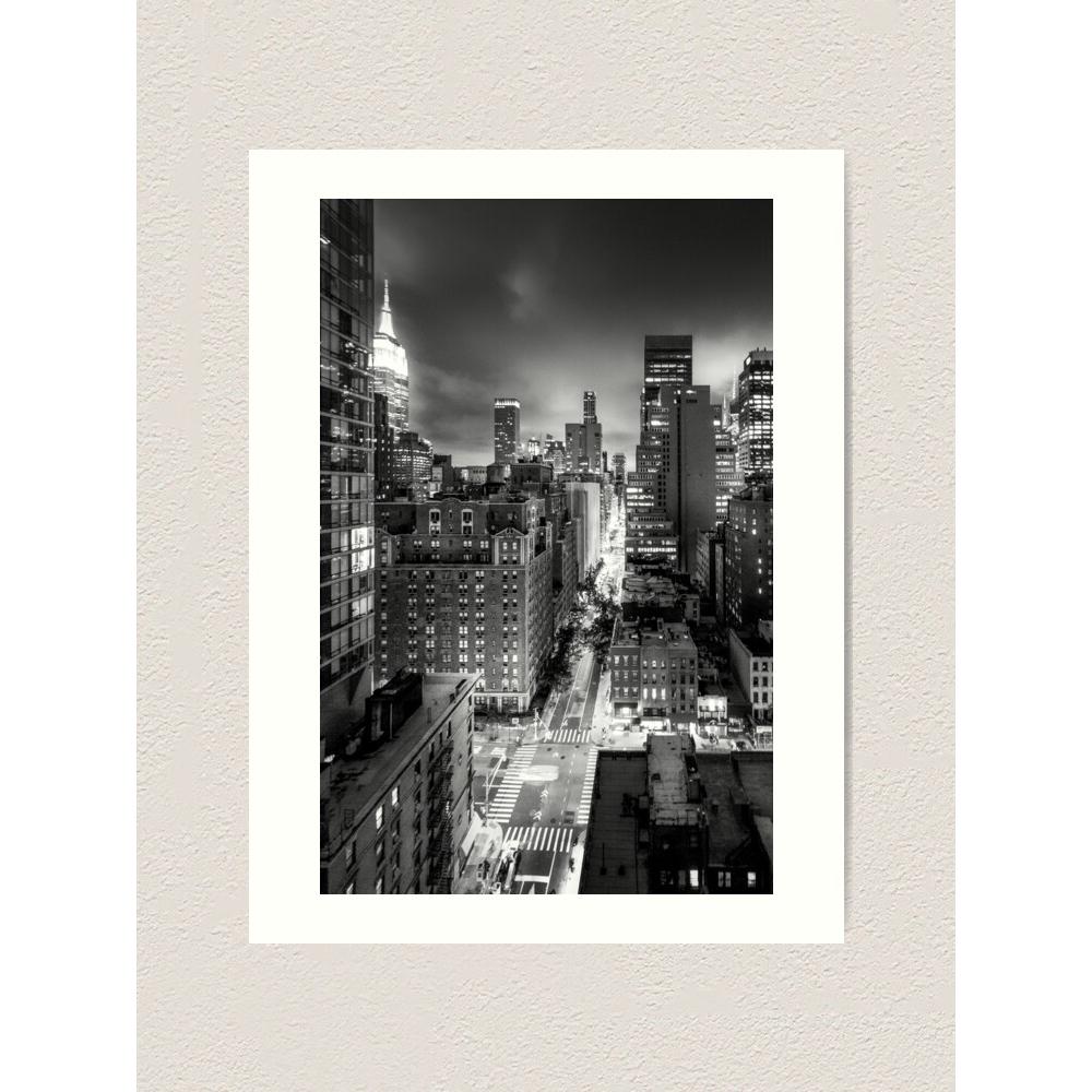 Tapestry of New York at night from a bird s eye view 75x100