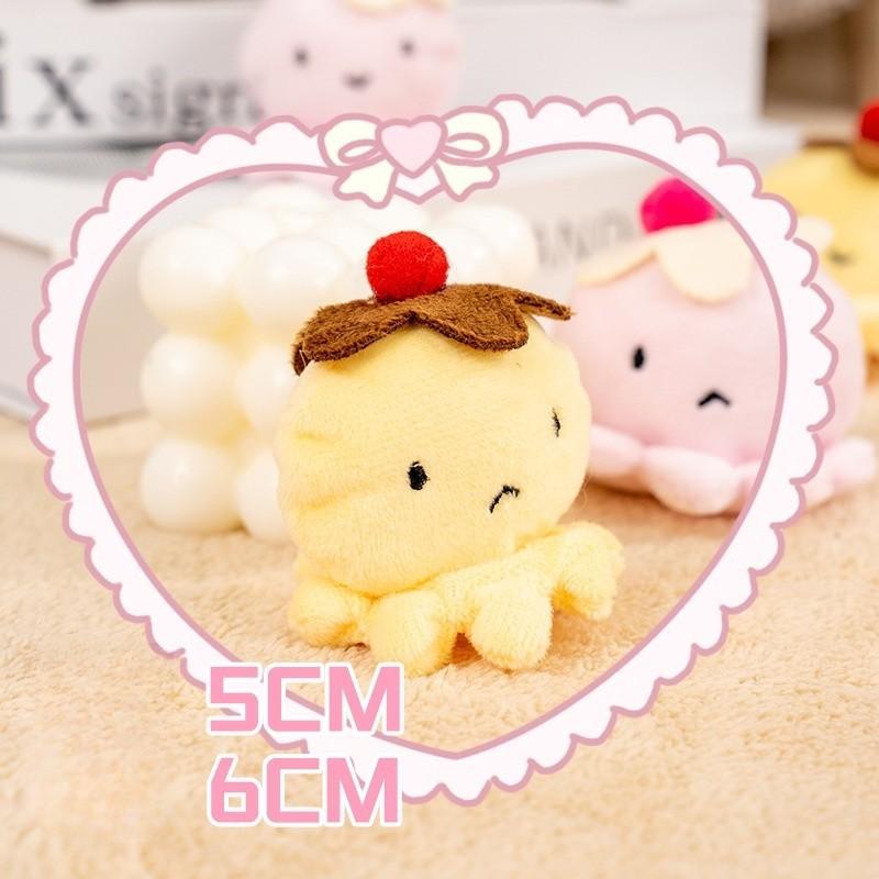 5cm 1pcs Cartoon Plush Octopus Pendant Doll Bag Women's Bag Fashion Pendant Cute Octopus Keychain Plush Doll Pendant Keychain