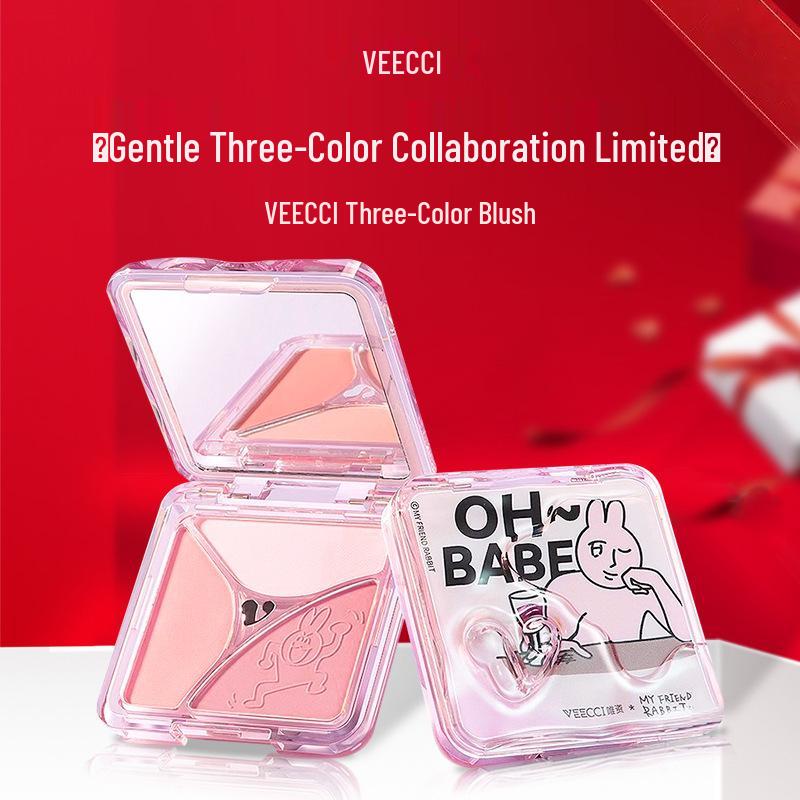 

VEECCI VEECCI Three-Color Pink Rabbit Mood Blush Trio for Women