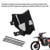 Plastic Motorcycle Number Plate Panel In Black, Vented Front Guard Design with Side Mount Points for Sting Replacement Installation and Custom Styling