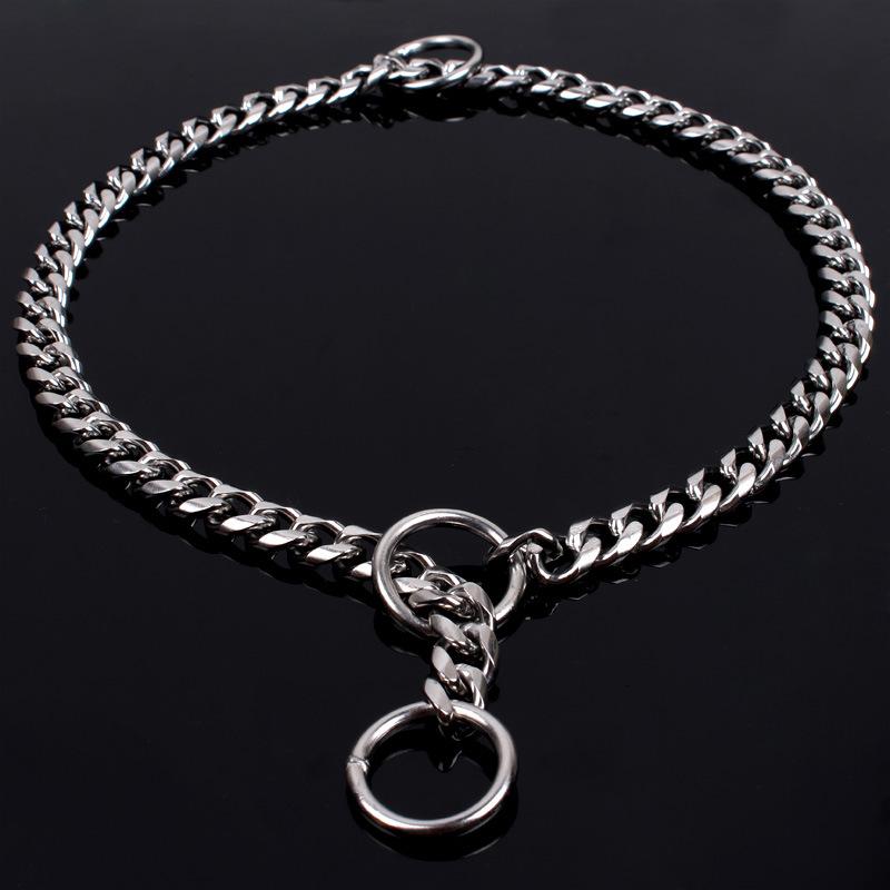 Hund P Kette Halsband Edelstahl Nahtlose Schweißung Bissfest Hund Explosionsgeschütztes Design Klein Mittelgroß und Groß Hund Halsring