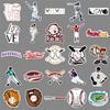 50 Personalized Baseball Graffiti Stickers – Waterproof DIY Skateboard & Suitcase Decor
