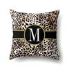 Polyester Pillow Case Decorative Leopard Print Home Furnishing 26 English Letter Printed Pillow Case