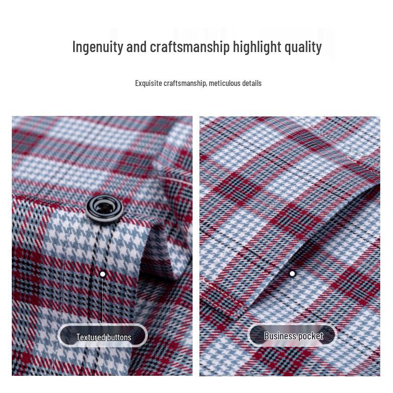 Chemise à manches longues 100% coton du Xinjiang pour homme Luomeng