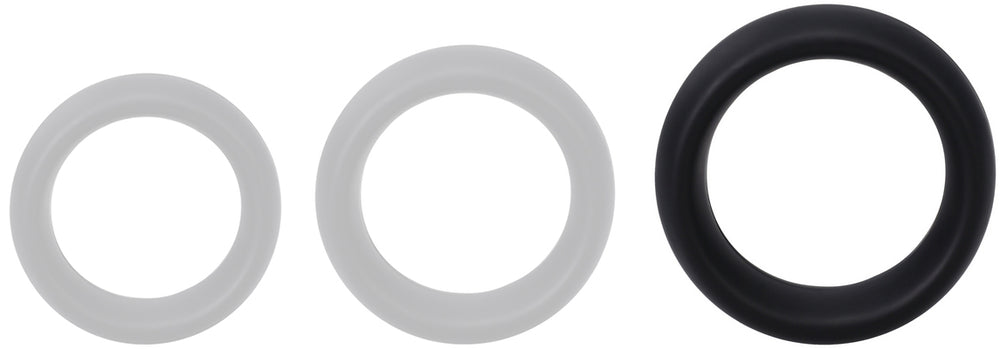 Cockring The Collar Large 50 mm Noir - RockSolid by Doc Johnson - Cockrings Flexibles