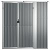 Vidaxl Capanno da Giardino, Grigio, 161X89X161 Cm, Acciaio Galvanizzato