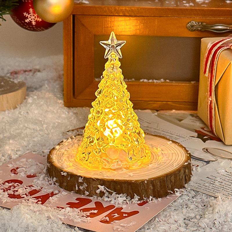 

LED Christmas Star Tree Night Light: Iceberg Lamp for Kids Rooms & Holiday Decor