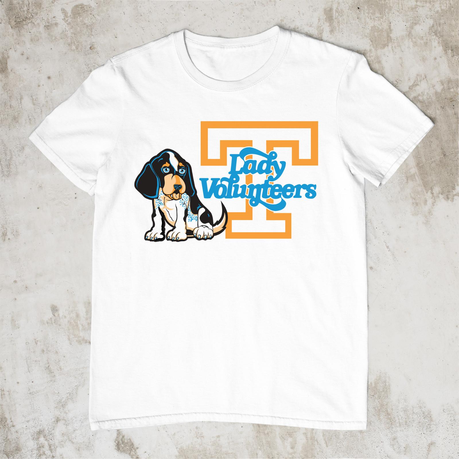 Tennessee Volunteers Lady Volunteers T-Shirt Mens Womens Tees Top White Tee S to 5XL JJ4751 4XL