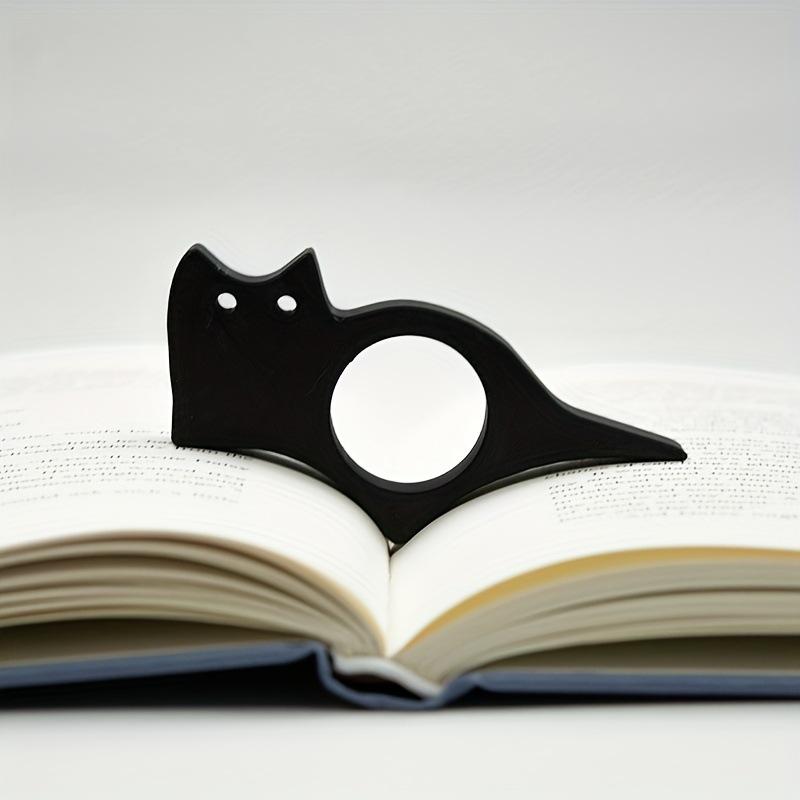 

Cat Bookmark & Page with Tabbed Pages Suitable for Books, Classroom, Homeschool - Kitten-Themed Page Shields for Picture Books чёрный
