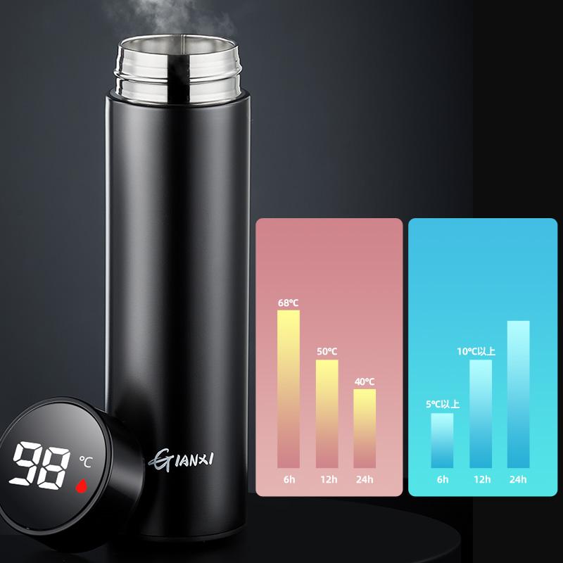 Thermal Mug Intelligent Digital Display Temperature Vacuum Cup 316 Stainless Steel Water Cup Portable Thermos Bottle Tea Infuser