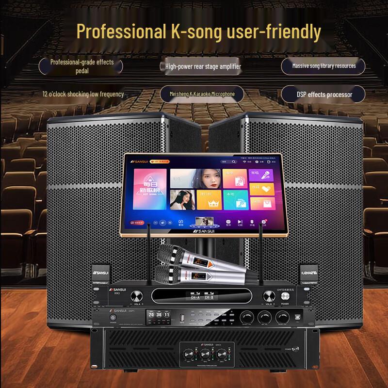 SANSUI SQ12+ Professional Home KTV Karaoke System CN Plug (adapter Included)