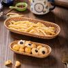 Eco-Friendly Hand-Woven Snack Basket Ins Fruit Snack Bread Collection Basket Home Desktop Decoration Rattan Woven Storage Tray