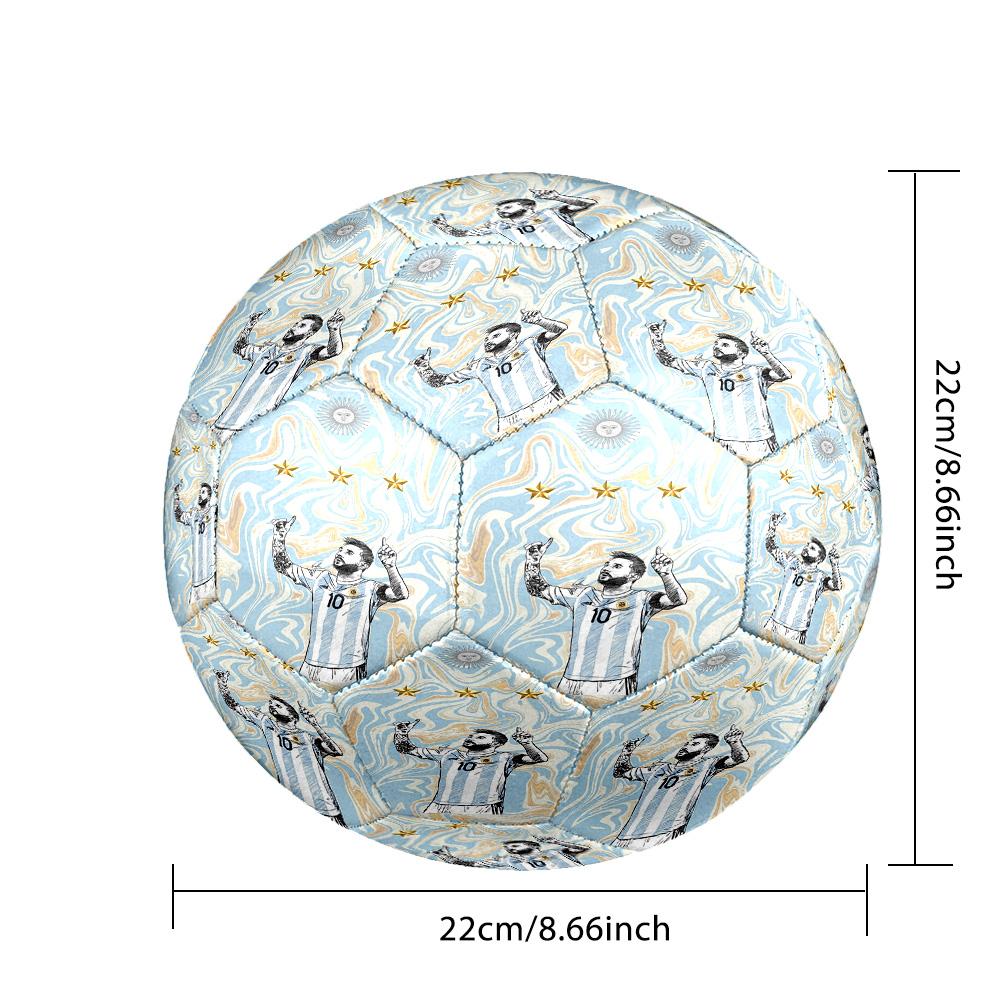 1pc Argentina Football Crest Size 5 Soccer Ball, Suitable for Practice Matches/tournament Training,Lightweight and Durable Logo7071