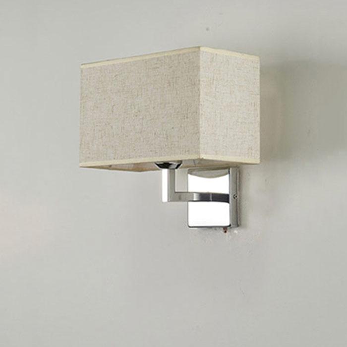 

Современные минималистские настенные светильники для гостиной, спальни, прикроватные светильники E27 со светодиодным освещением и прямоугольным абажуром 5W cold white bulb