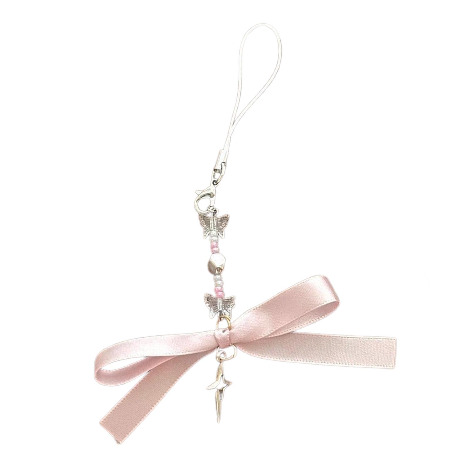 

Подвеска-звезда с бантом, подвеска для телефона, веревка, милая цепочка для телефона, ремешок, украшение для сумки, шнурок, брелок, аксессуар 1