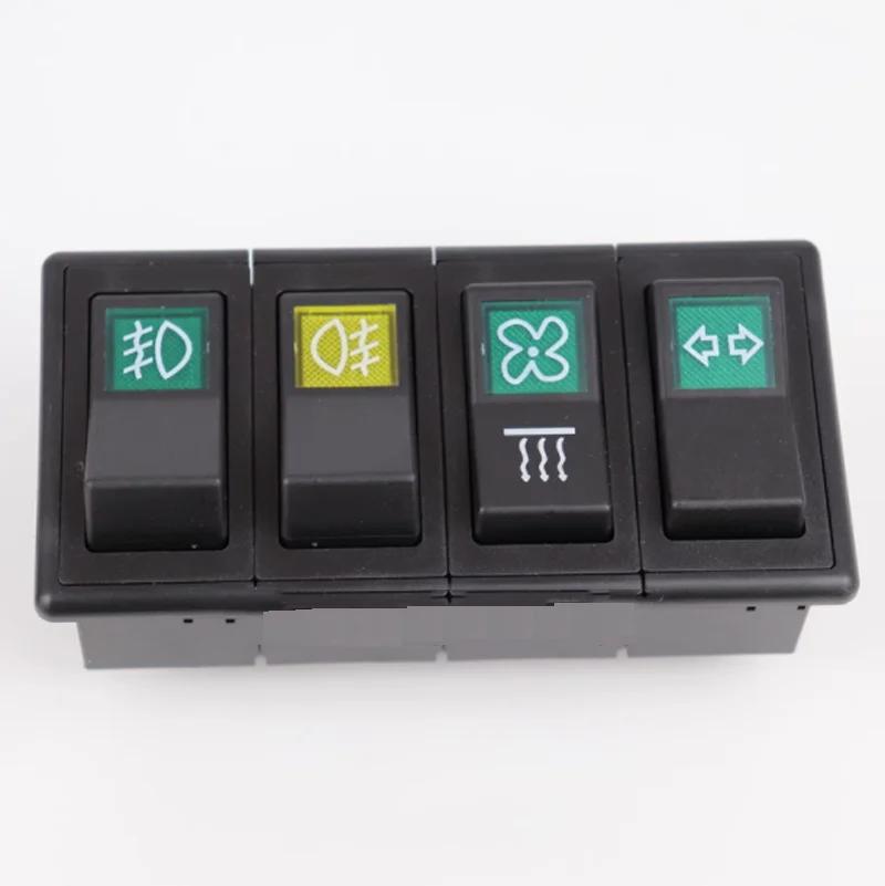 Switch Loader Forklift Workbench Switch Headlamp Steering Fan Wiper Rocker 1PC