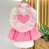 Pet Spring and Summer Princess Dress, Dog, Cat, Denim Harness Dress, Teddy Dog, Clothes, Cat