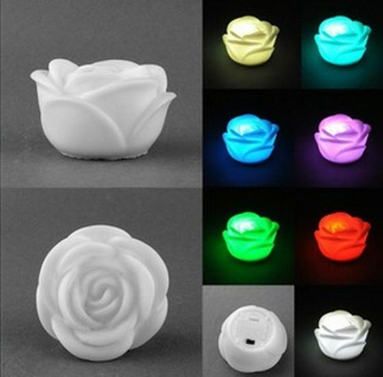 Seven-Color Rose Lantern Night Light for Qixi Festival and Valentine's Day