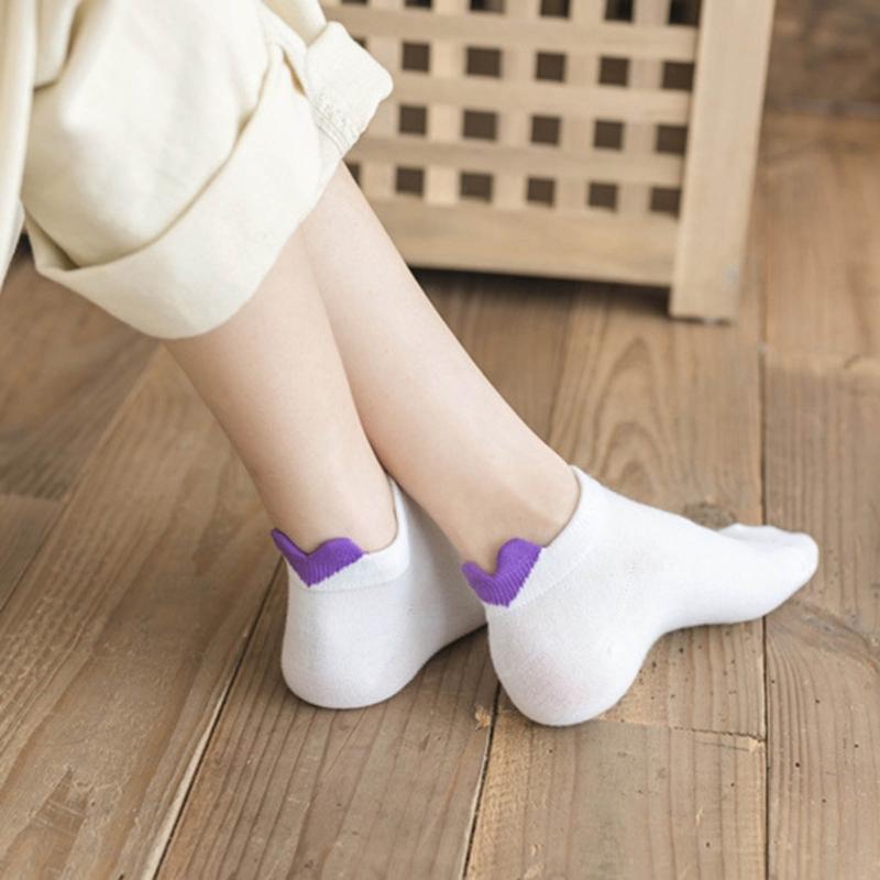 Heart Sock Low-cut Sock Short Sock For Women JK Sock Girl Sock for Women Student Sock Jk Stocking Anklet Sock White Sock