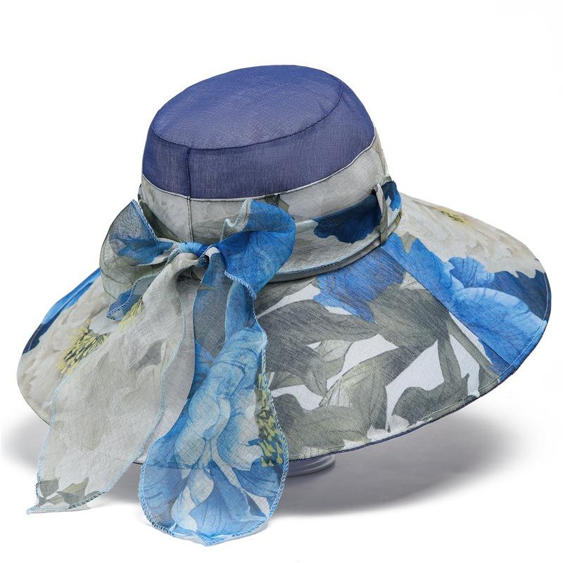 Hat Women's Summer Big Eaves Sunscreen Sun Hat UV Protection Women's Outdoor Sun Hat Fashion Hat