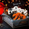 Halloween Cookie Cutters Set,9 Piece Stainless Steel Metal Halloween Cookie Cutters Shapes - Pumpkin, Ghosts, Bat, Black Cat, Witch's Hat, Skull,