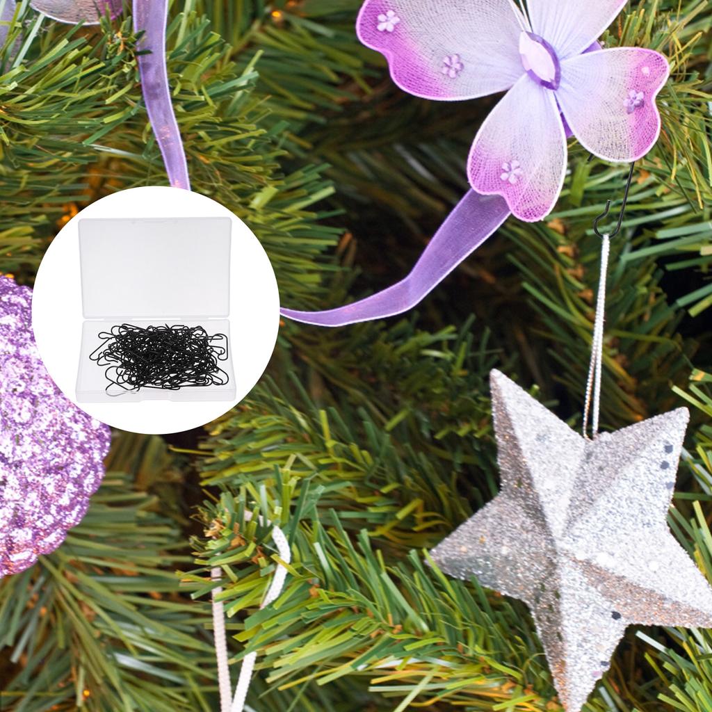 120 Pcs Christmas Tree Hook Xmas Stocking Hangers Iron Hooks Stockings Supplies Unique Style Ornament Decor Holders Sock Gift