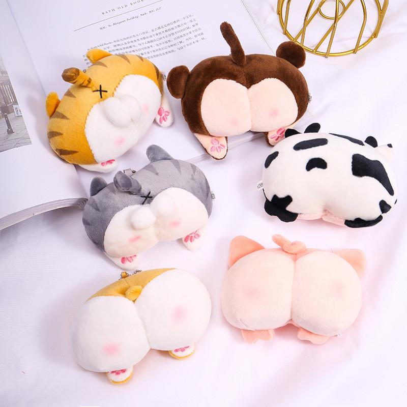 Cute Dog Corgi Bag Pendant Accessory Keychain Creative Plush Toy Doll Gifts