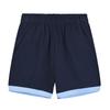 Children's Dark Blue School Uniform Shorts & Boys' Grey Primary School Sports Pants (Summer Thin)