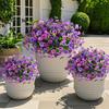 Artificial Flowers Outdoor Weatherproof and Windproof Fake Plants - Vibrant color -Balcony Patio Flower Box Wedding Decor