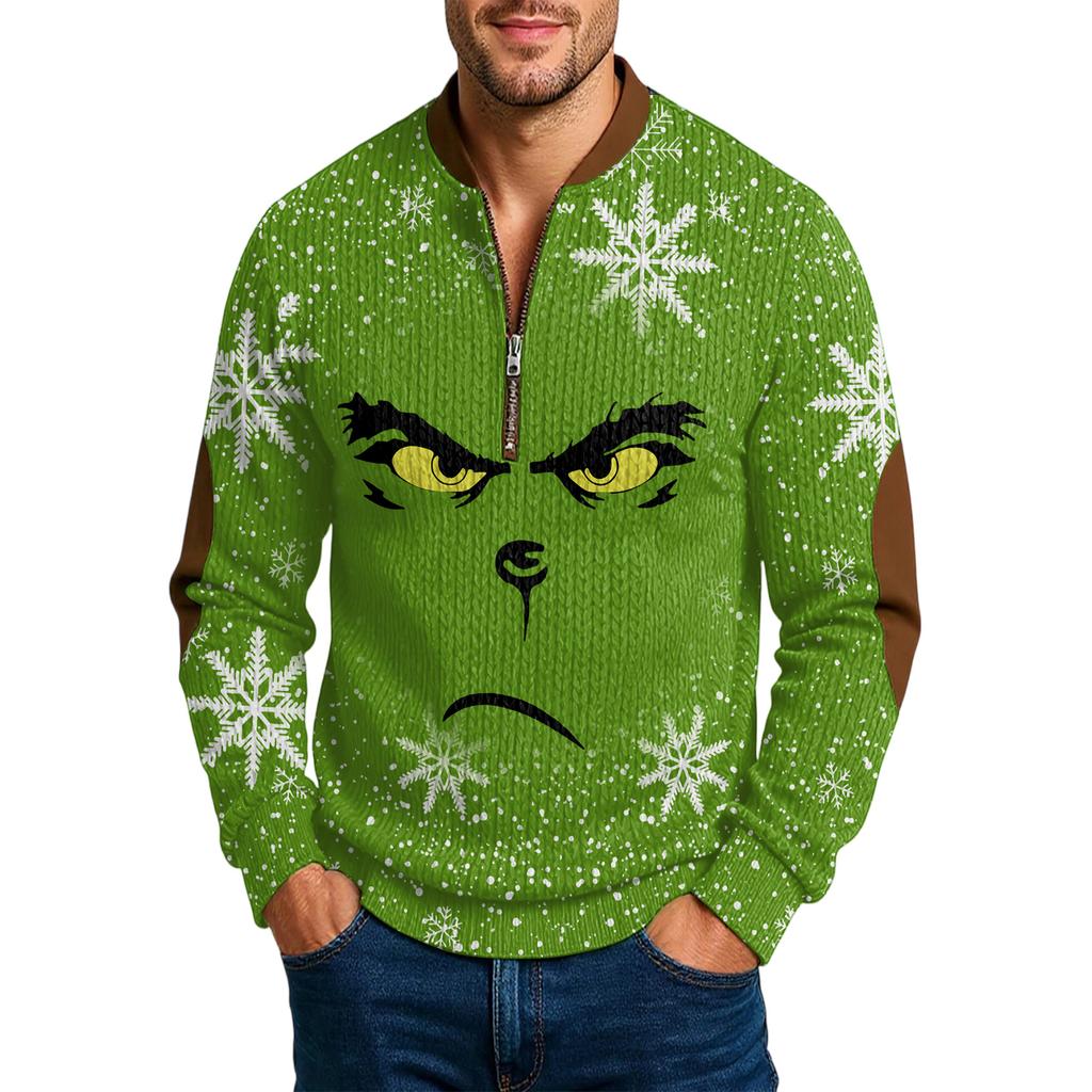 Men'S Outdoor Zipper Long Sleeved Sportswear Casual Sweatshirt